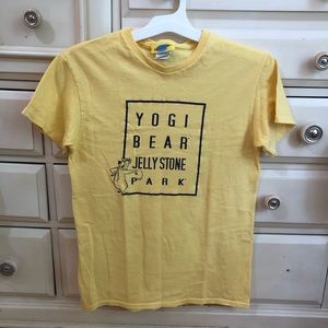 Vintage Yellow Yogi Bear Jellystone Park T-Shirt S
